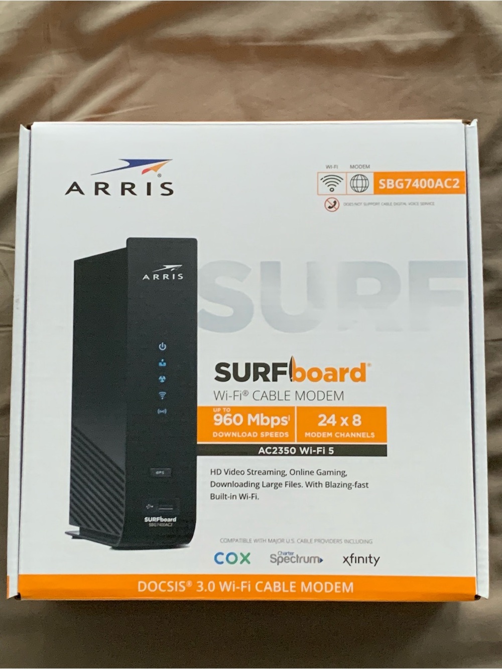 ARRIS Surfboard SBG7400AC2 Cable Modem/Wi-Fi Router Combo